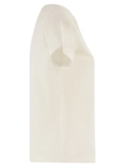Weekend Max Mara Weekend Maxmara Wkdmultif Basic Stretch Jersey T Shirt In White