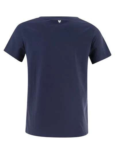 Weekend Max Mara Weekend Maxmara Wkdmultif Basic Stretch Jersey T Shirt In Blue