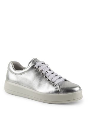 prada metallic sneakers