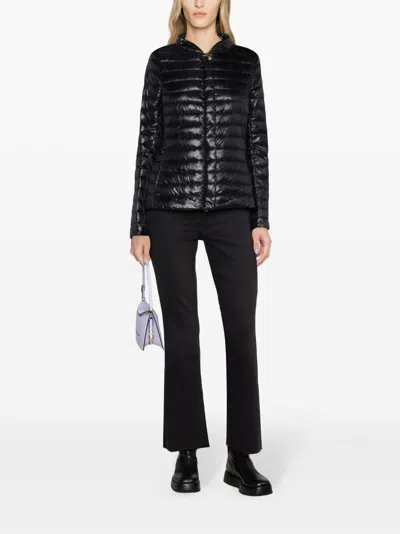 Herno Nylon Short Down Jacket In Black