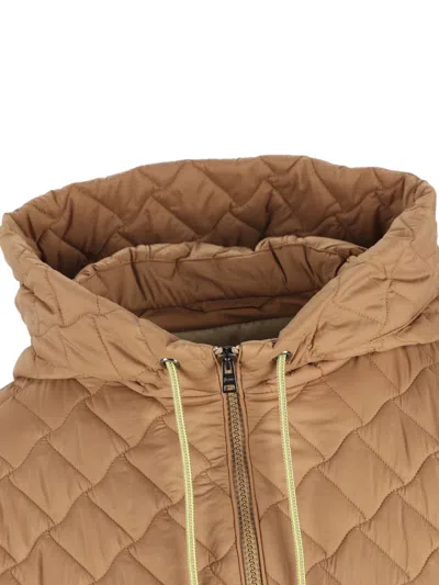 Herno A-shape Down Jacket In Quilting Ecoage In Neutral