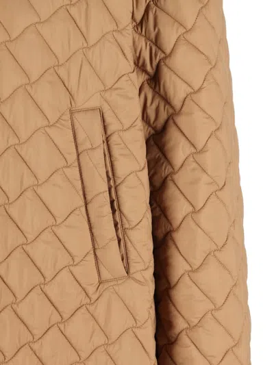 Herno A-shape Down Jacket In Quilting Ecoage In Neutral