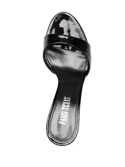 Paris Texas Patent Leather Lidia Mules 70 In Black