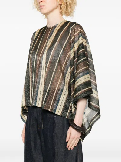 Siyu Zoe Striped-pattern Kaftan In Multi
