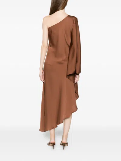 Silk95 Five Ritz Silk Asymmetric Dress In Multi