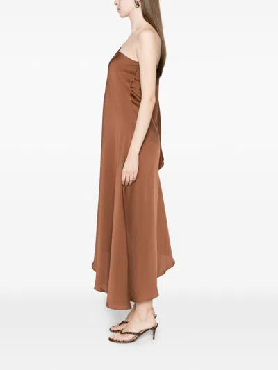 Silk95 Five Ritz Silk Asymmetric Dress In Multi