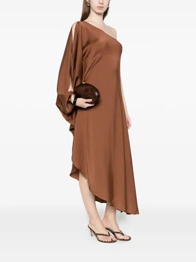 Silk95 Five Ritz Silk Asymmetric Dress In Multi
