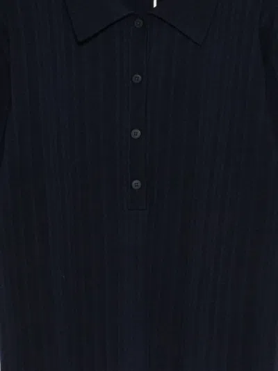 Closed Blue Solid Shirt Collar Polo In Blue
