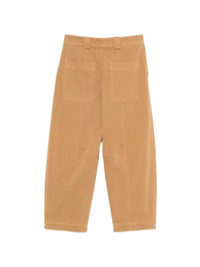 Closed Romi Diagonal-pockets Trousers In Brown