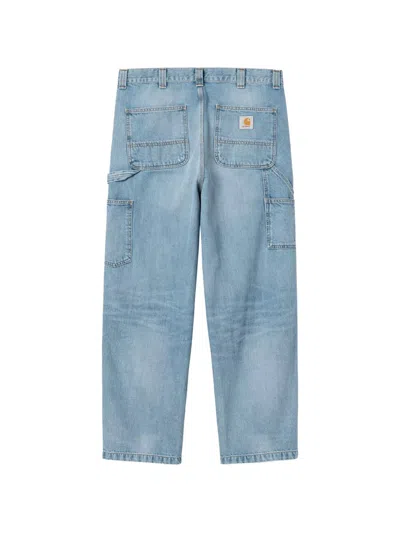 Carhartt Light Blue Relaxed Jeans In Blue
