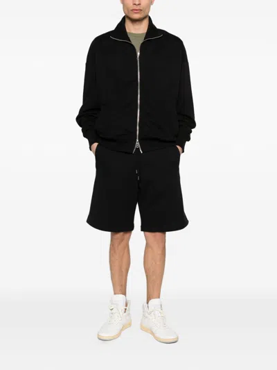 Maison Kitsuné Tailored Shorts Featuring Practical Side Pockets In Black