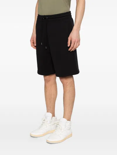 Maison Kitsuné Tailored Shorts Featuring Practical Side Pockets In Black