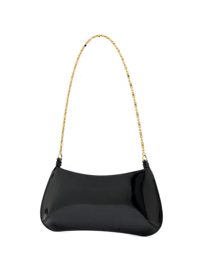 Jacquemus Ex 24hbaw00404ac18a01 Le Petit Bisou Chaine Shoulder Bags Black In Black