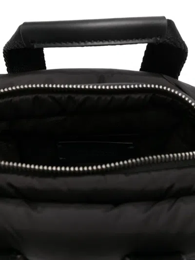Moncler Borsa A Mano Caradoc Mini In Tessuto Nero Donna In Black