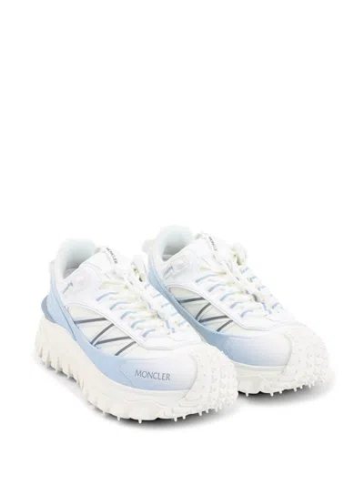 Moncler Trailgrip Sneakers In Technical Fabric And Mesh With Side Lettering Logo In Multi