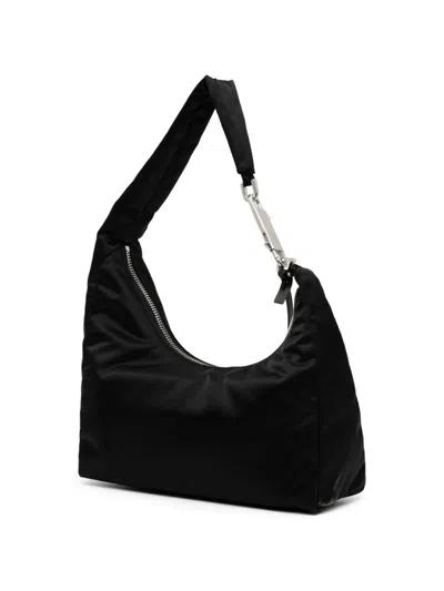 Rick Owens Gemini Shoulder Bag Adjustable Strap Hardware In Black