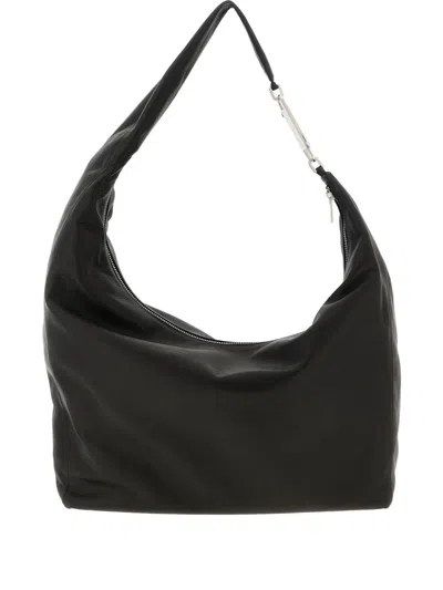 Rick Owens Gemini Shoulder Bag Adjustable Strap Hardware In Black