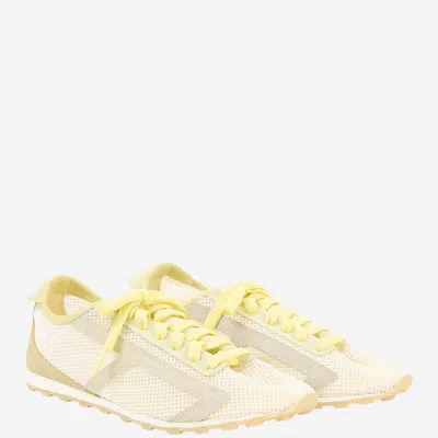 Jacquemus Low Top Sneakers Suede Mesh Rubber Sole In Animal Print