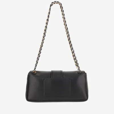 Jacquemus Le Bambino Chaine Nappa Leather Shoulder Bag In Black