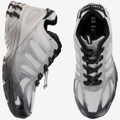 44 Label Group Dragger Sneakers In Grey Polyester In Gray