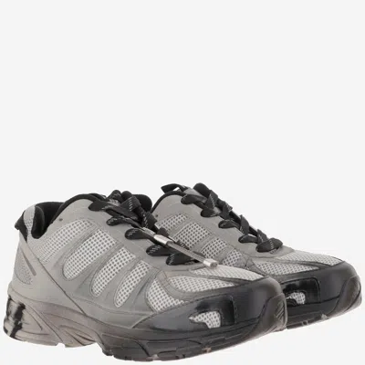 44 Label Group Dragger Sneakers In Grey Polyester In Gray