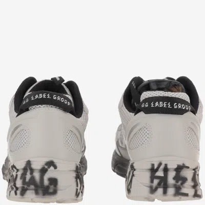 44 Label Group Dragger Sneakers In Grey Polyester In Gray