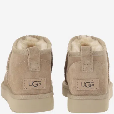 Ugg Classic Ultra Mini Suede Boots For Woman In Neutral