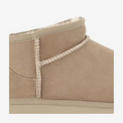 Ugg Classic Ultra Mini Suede Boots For Woman In Neutral