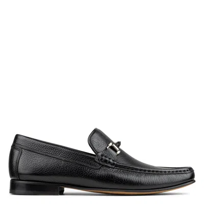 Donald Pliner Danner Tumbled Leather Loafer In Black