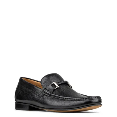 Donald Pliner Danner Tumbled Leather Loafer In Black