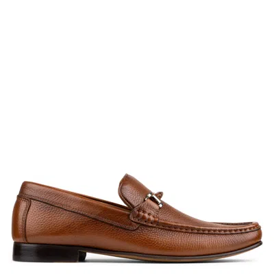 Donald Pliner Danner Tumbled Leather Loafer In Brown