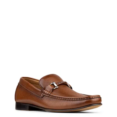 Donald Pliner Danner Tumbled Leather Loafer In Brown