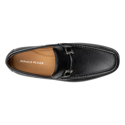 Donald Pliner Danner Tumbled Leather Loafer In Black