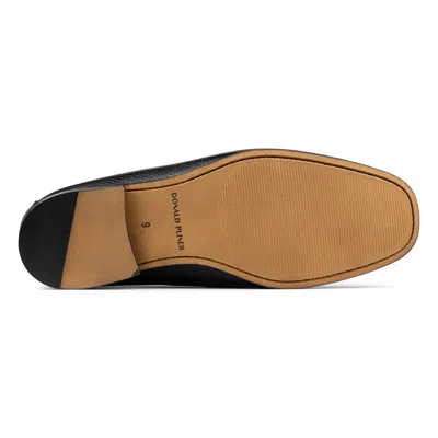 Donald Pliner Danner Tumbled Leather Loafer In Black