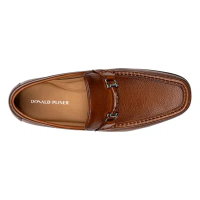 Donald Pliner Danner Tumbled Leather Loafer In Brown