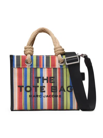 Marc Jacobs The Small Stripe Mesh Rope Tote Bag In Multi