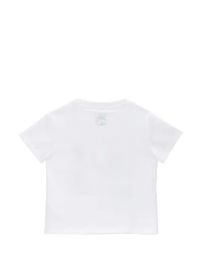 Knot Game On T-shirt In White