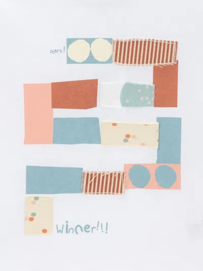 Knot Game On T-shirt In White