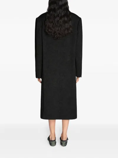Dries Van Noten Womens Black Rosea Jewel-embellished Woven Coat In Black