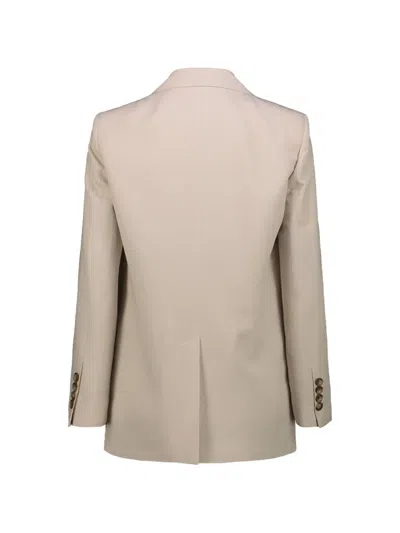 Drhope Double-breasted Blazer In Neutral