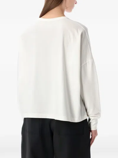Studio Nicholson Loop Long-sleeved T-shirt In White