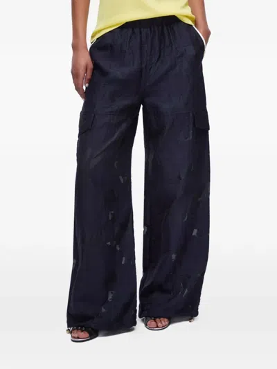 Liu •jo Drawstring Pants In Blue