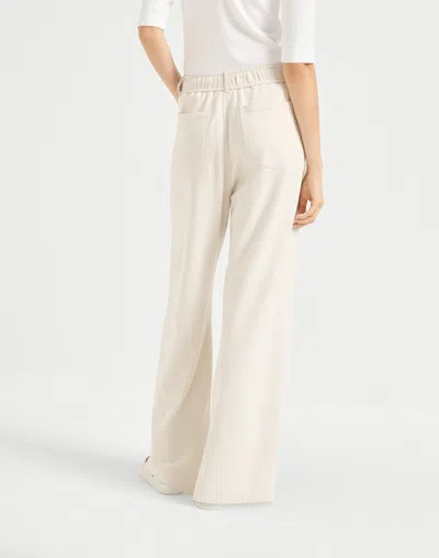 Brunello Cucinelli Elasticated Track Pants In White