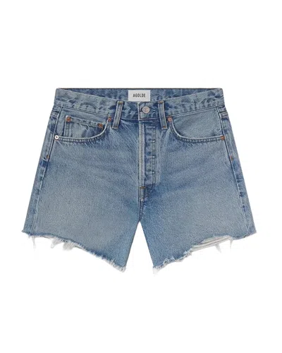 Agolde Parker Long Short In Blue