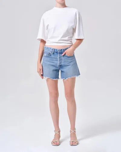 Agolde Parker Long Short In Blue