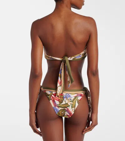 Farm Rio Strilitzia Basic Bow Bikini Bottom In Multi