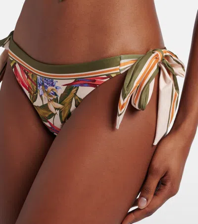 Farm Rio Strilitzia Basic Bow Bikini Bottom In Multi