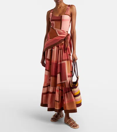 Zimmermann Como Printed Bodysuit In Multi