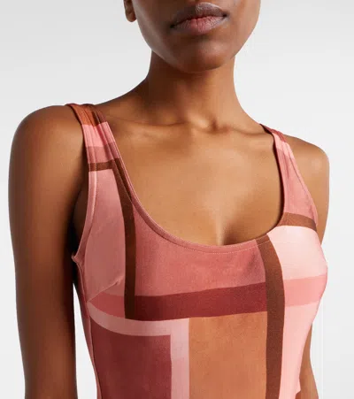 Zimmermann Como Printed Bodysuit In Multi