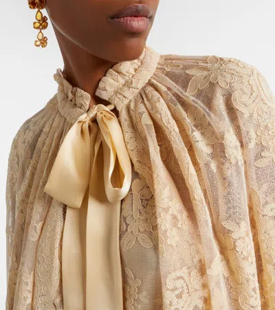 Zimmermann Como Lace Cape In Multi